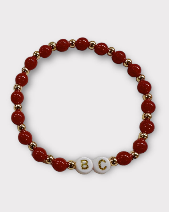 Personalized College Beaded Bracelets