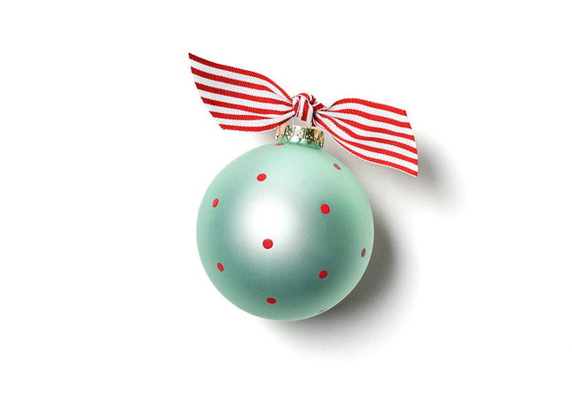 Blue My First Christmas Hat Glass Ornament