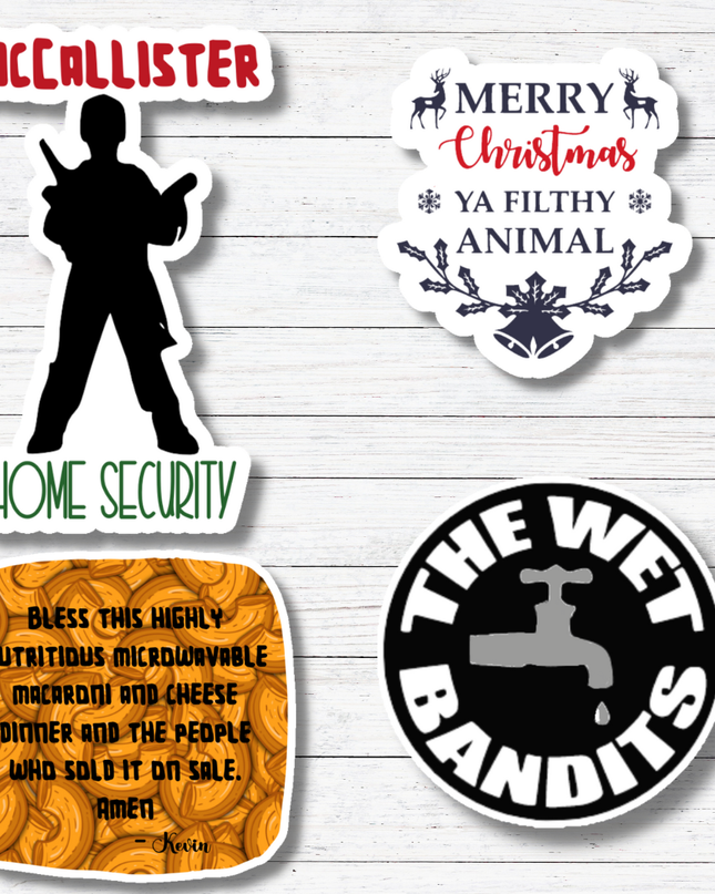 Filthy Animal- Home Alone Sticker/Magnet: Matte vinyl