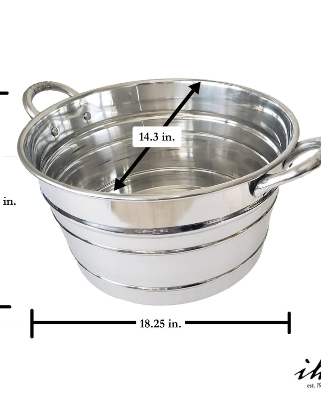 Personalized Sleek Aluminum Beverage Tub with Handles