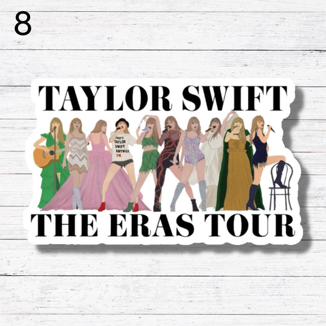 Taylor Swift 8 Sticker/Magnet: Matte Vinyl
