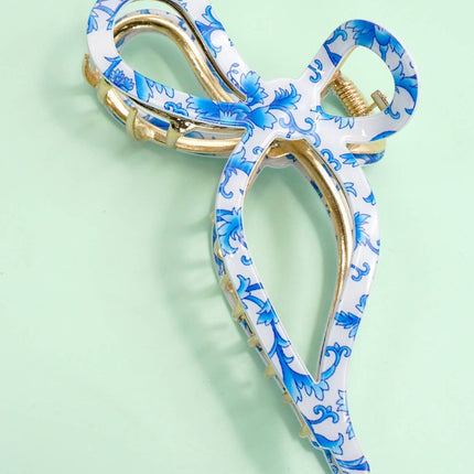 Jumbo Cellulose Casting Bow Hair Claw Clips