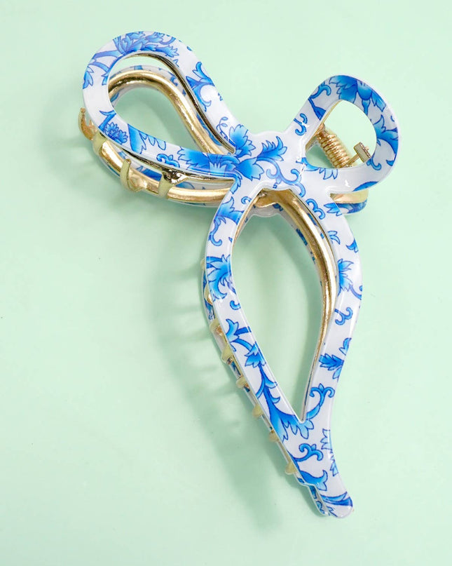 Jumbo Cellulose Casting Bow Hair Claw Clips