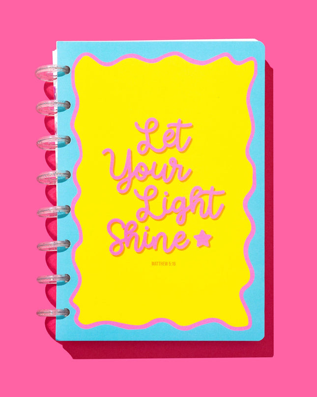 Spiral Disc Notebook - "Let Your Light Shine"