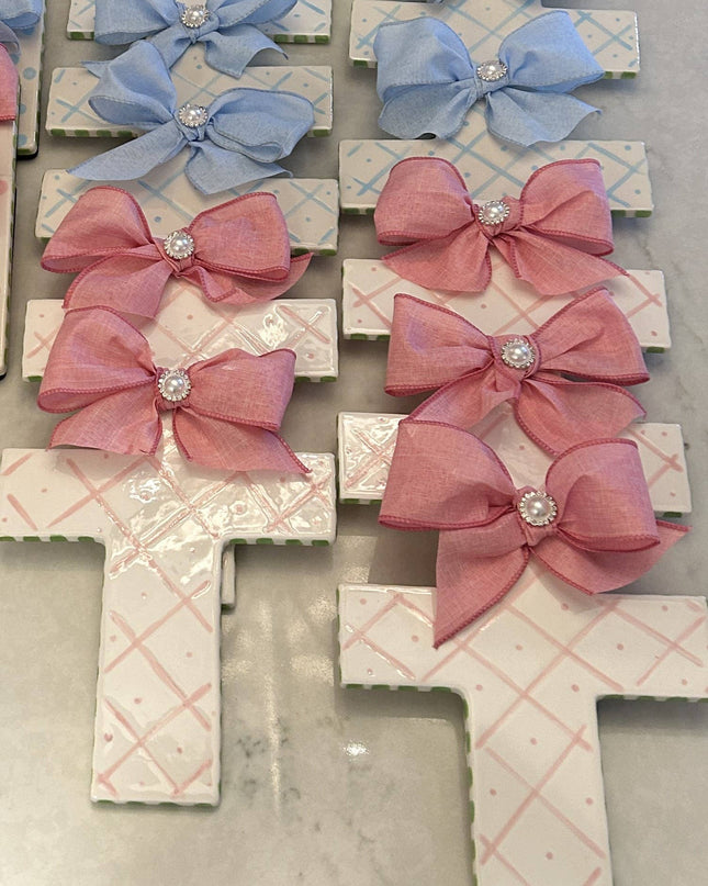 Blue Ceramic Cross
