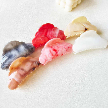 Marbled Cloud Shape Hair Claw Clip