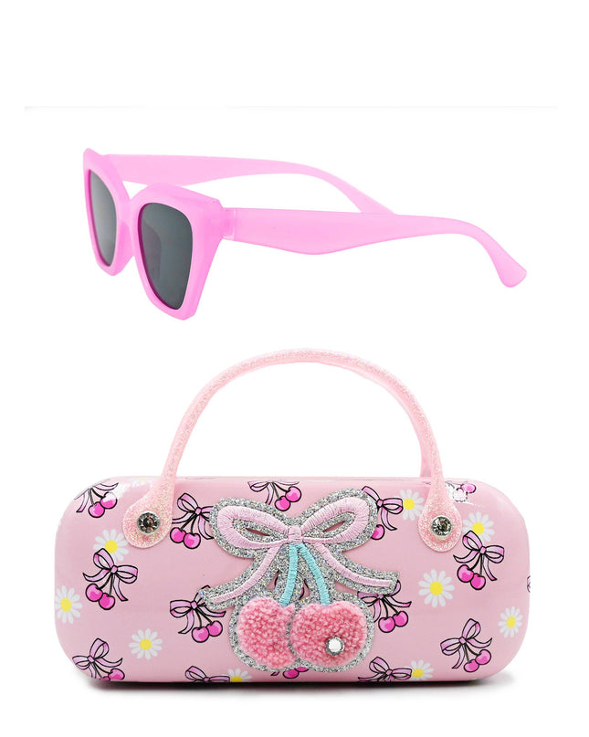 Cherry Bow Case and Sunglasses