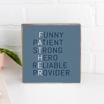 Father Decorative Wooden Block