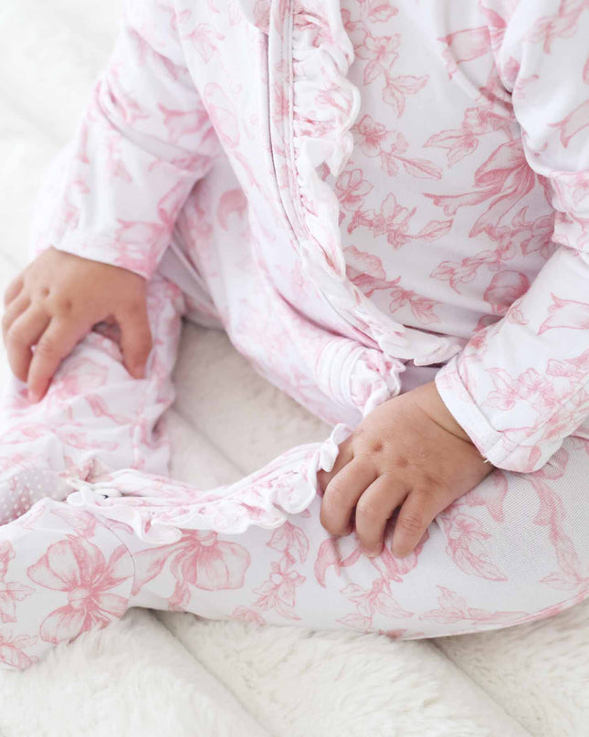Fancy Frills Ruffle Zipper Footie
