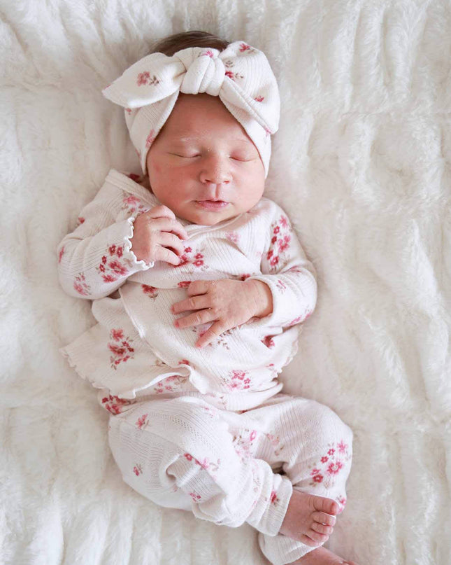 2pc Pointelle Crossover Top & Bottom | Precious Posies