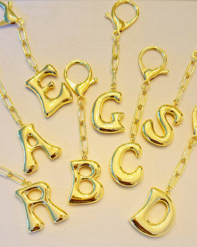 Whimsy Balloon Letter Initial Bag Charm