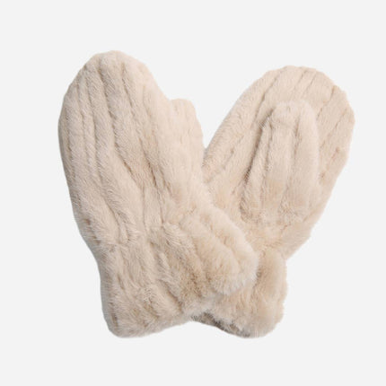 Faux Fur Mittens