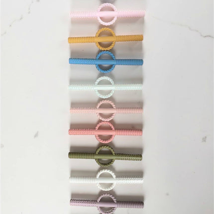Three Hearts Teething Tube/Straw Sets All Silicone