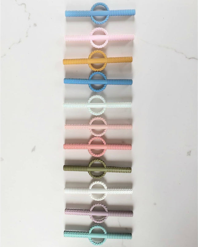 Three Hearts Teething Tube/Straw Sets All Silicone