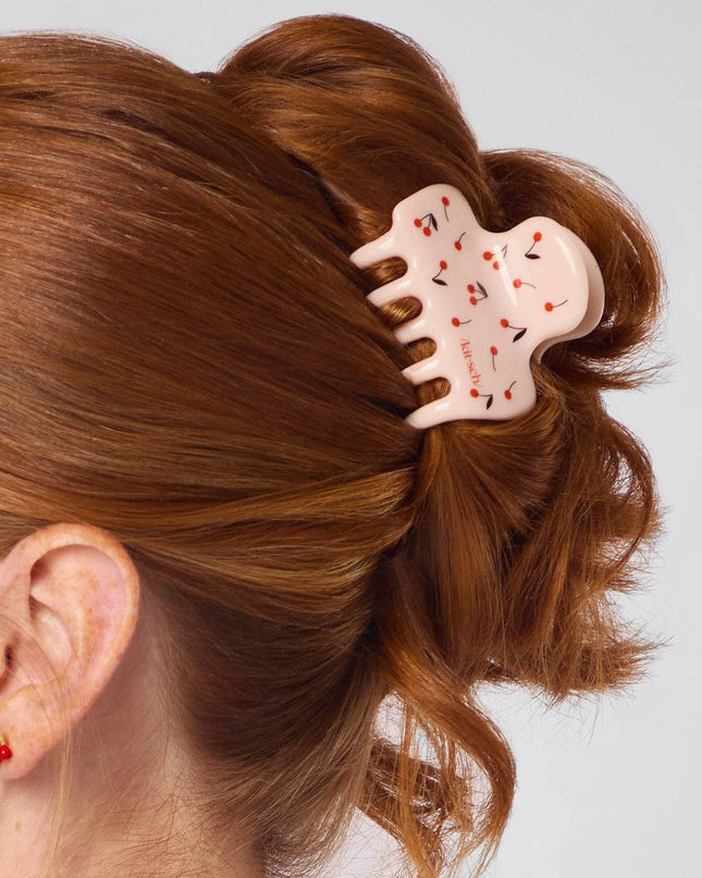 Recycled Plastic Medium Cloud Clip - Cherry Print