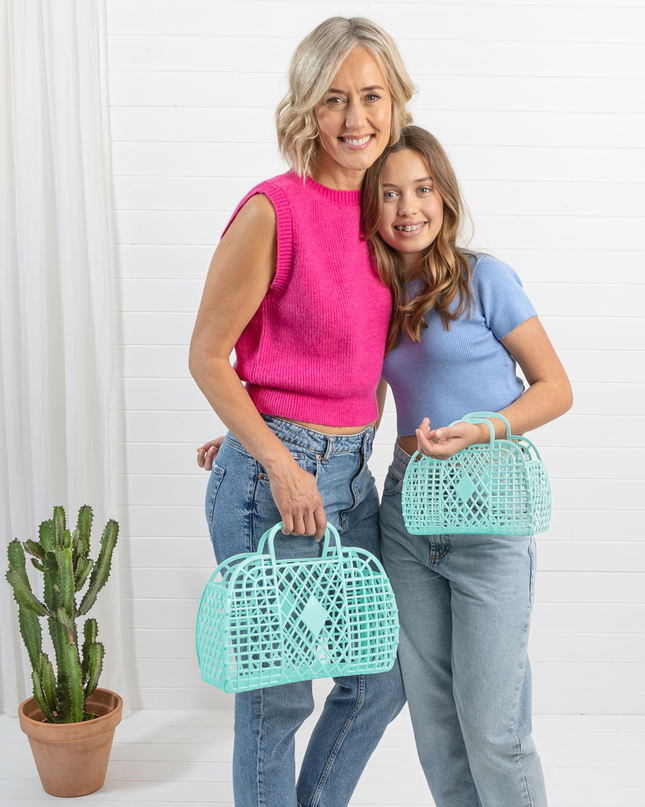 Retro Basket Jelly Bag - Large: Cream