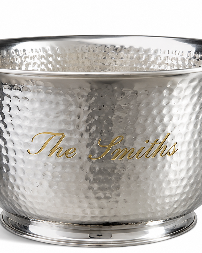 Personalized Hammered Ice Bucket- Large