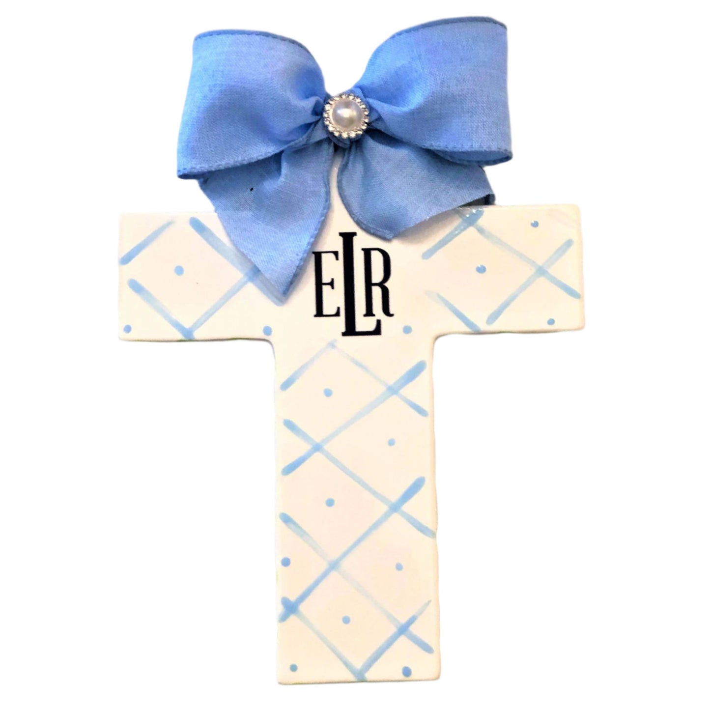 Blue Ceramic Cross