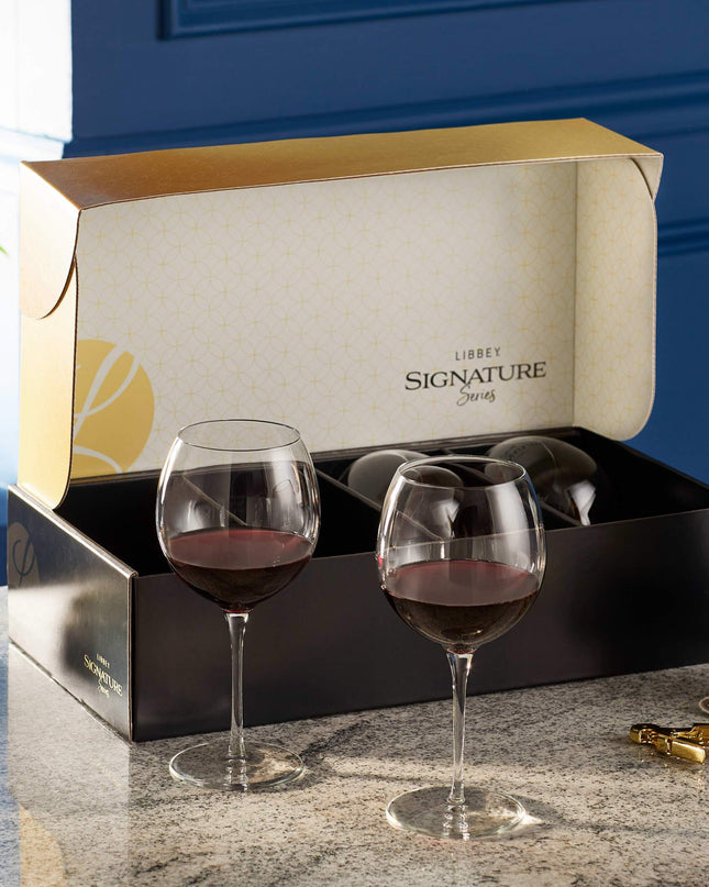 Signature Balloon Red Wine Glass Gift Set - Set of 12