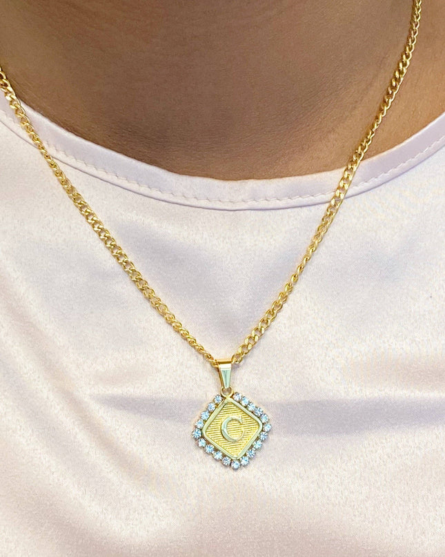Aztec Delight Initial Necklace
