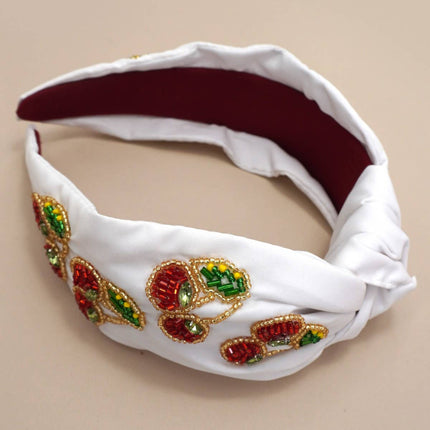 Cherry Seed Bead Headband