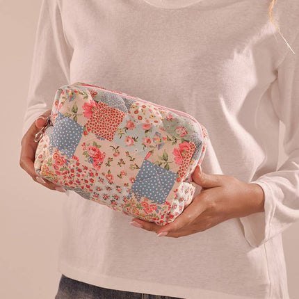 FLORAL TOILE PATTERN MAKEUP COSMETIC POUCH BAG | 40P562