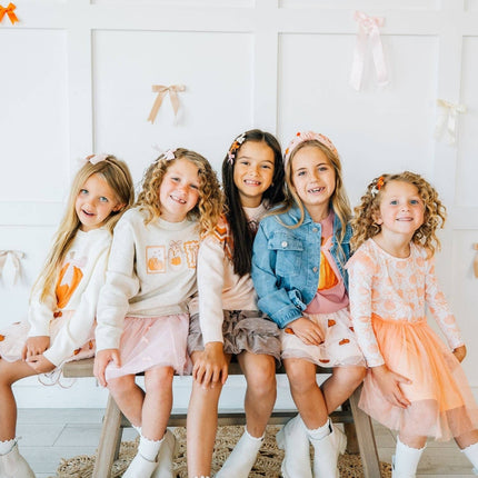 Pumpkin Pearl Gemstone Headband - Kids Hair Accessories
