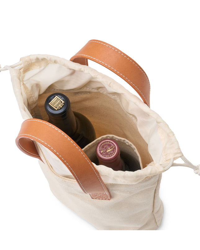 "Tuscany" Canvas Double Wine Tote (Personalizable)