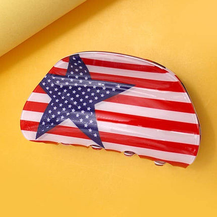 4th of July Hair Claw Clips