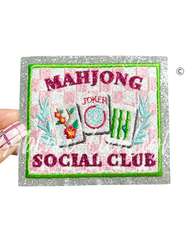 Mahjong Social Club Embroidery Patch