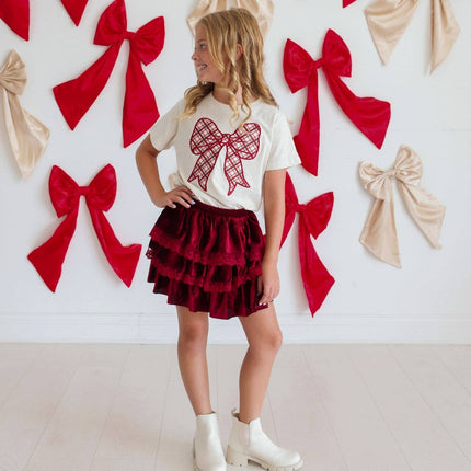 Red velet Christmas Skirt