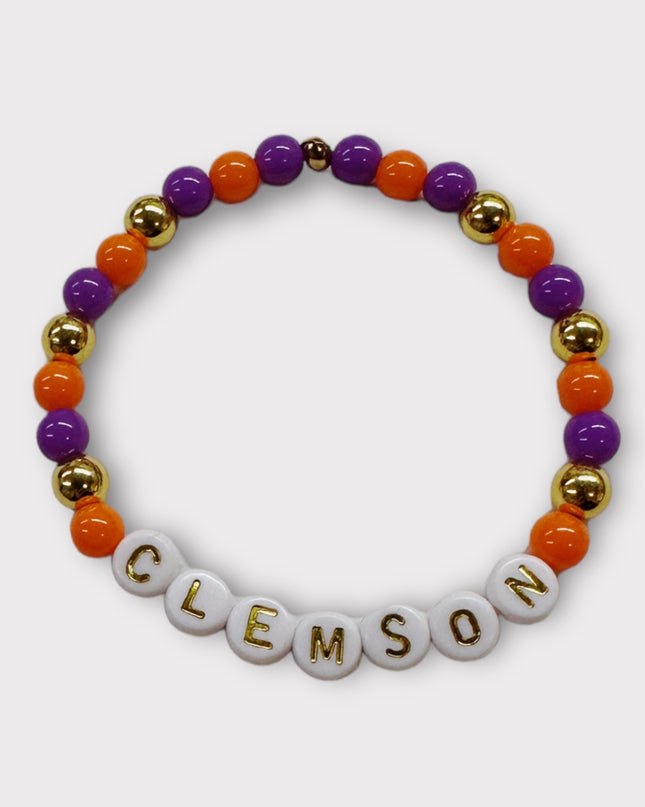 Personalized College Beaded Bracelets