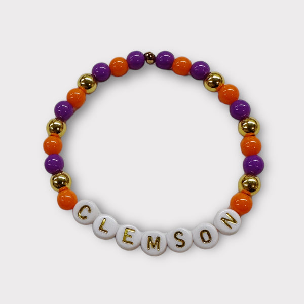 Personalized College Beaded Bracelets