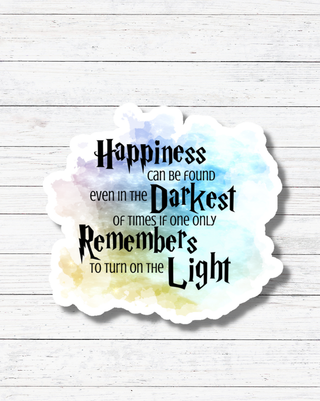 Happiness- Harry Potter Sticker and Magnet: Glossy vinyl