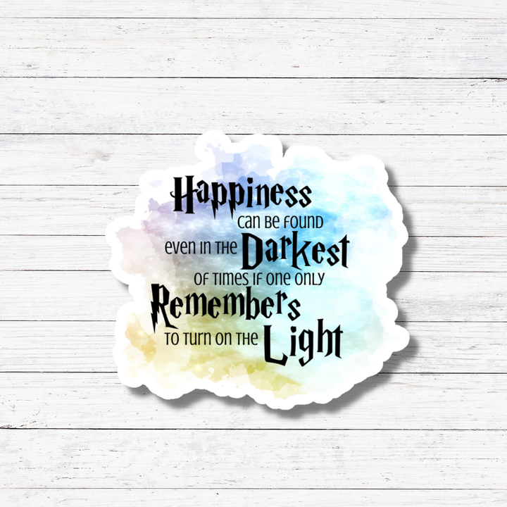 Happiness- Harry Potter Sticker and Magnet: Glossy vinyl