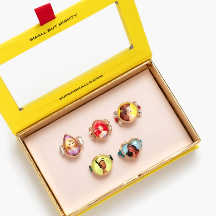 Disney Princess 5 Piece Ring Set
