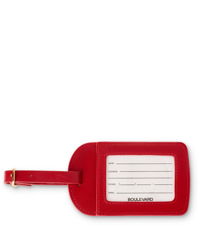 "Amelia" Leather Luggage Tag (Personalizable)