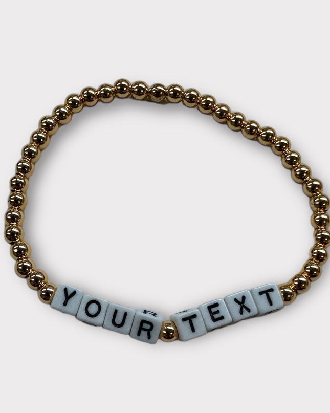 Personalized College Beaded Bracelets