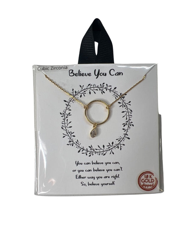 Believe You Can Tell Your Story Necklace