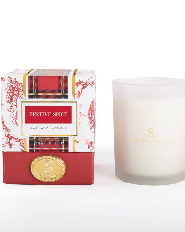Festive Spice Soy Wax Candle, 5.6oz