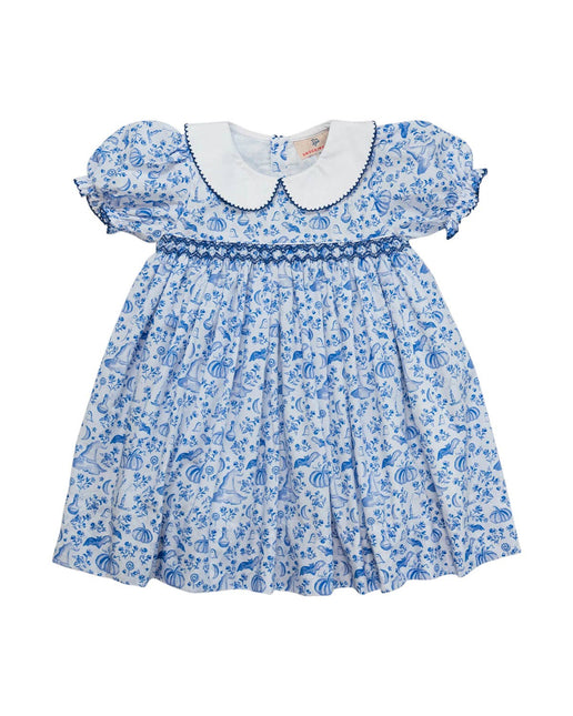 Halloween Toile Smocked Dress