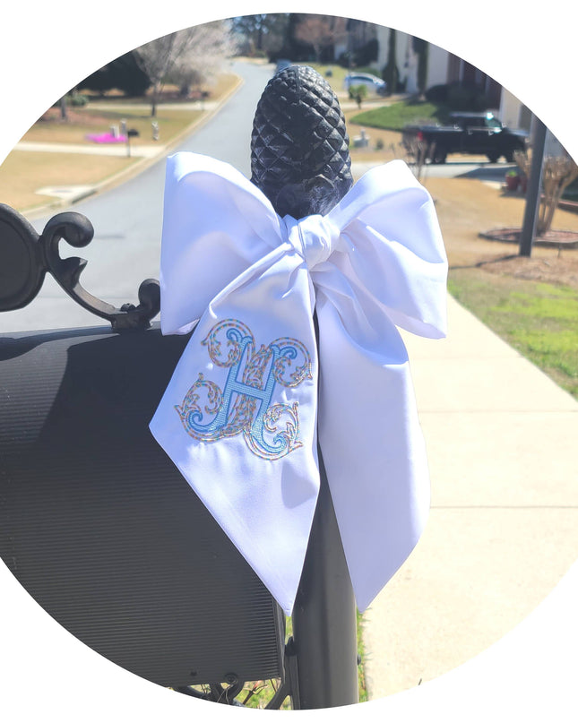Personalized Outdoor Wreath Sash-Weather Resistant
