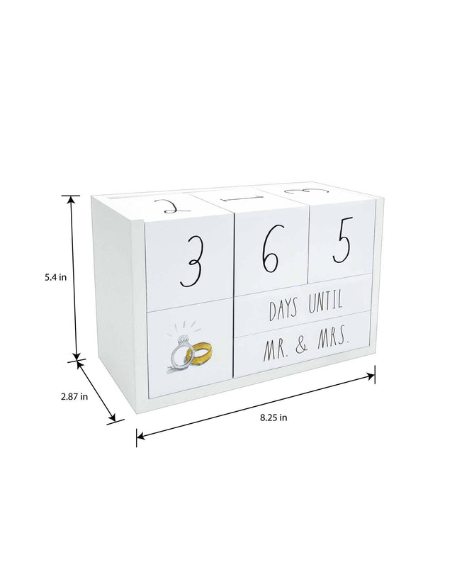 Wedding Countdown Block Set