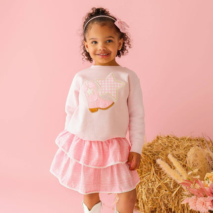 Pink Bandana Western Skort - Kids Boutique Clothing - Fall