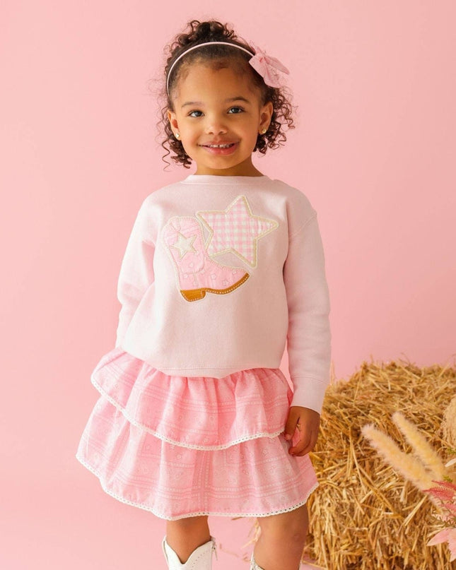 Pink Bandana Western Skort - Kids Boutique Clothing - Fall