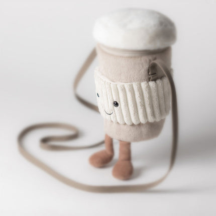 Jellycat Amuseables Perkle Coffee Shoulder Bag, view 2