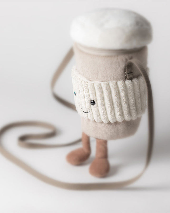 Jellycat Amuseables Perkle Coffee Shoulder Bag, view 2