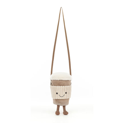Jellycat Amuseables Perkle Coffee Shoulder Bag, view 3