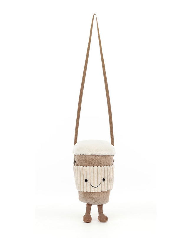 Jellycat Amuseables Perkle Coffee Shoulder Bag, view 3