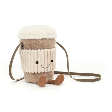 Jellycat Amuseables Perkle Coffee Shoulder Bag, main view